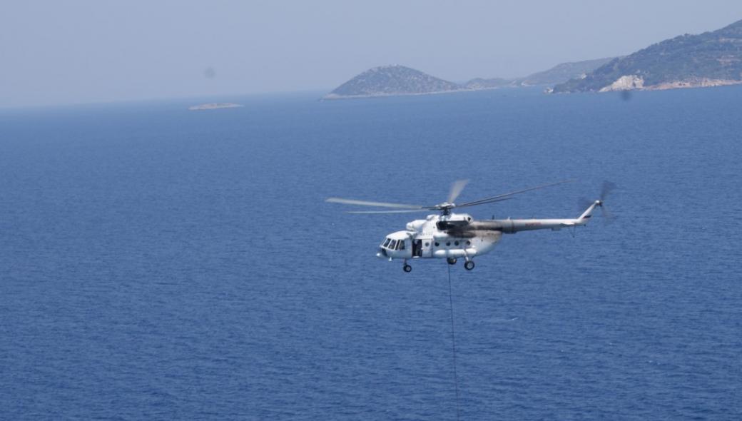 Πτώση ελικοπτέρου Mi-8 στην Σάμο Έκτακτη Ενημέρωση